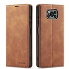 Роскошный кожаный чехол-книжка с бумажником для Xiaomi POCO X3 NFC мобильный телефон чехол Mi POCO M3 Магнитный чехол-кошелек