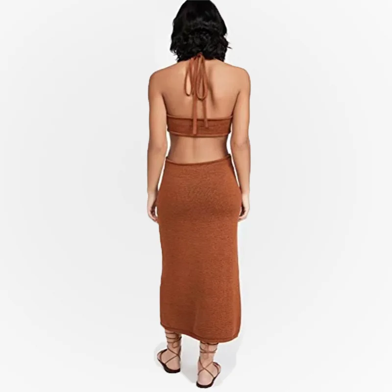 

Bikini Cover Up Bathing Suit Women Fashion Beach Swimsuit Kaftan Dress Outings 2021 Tong Ins Web Knit Condole Carries T Shirt