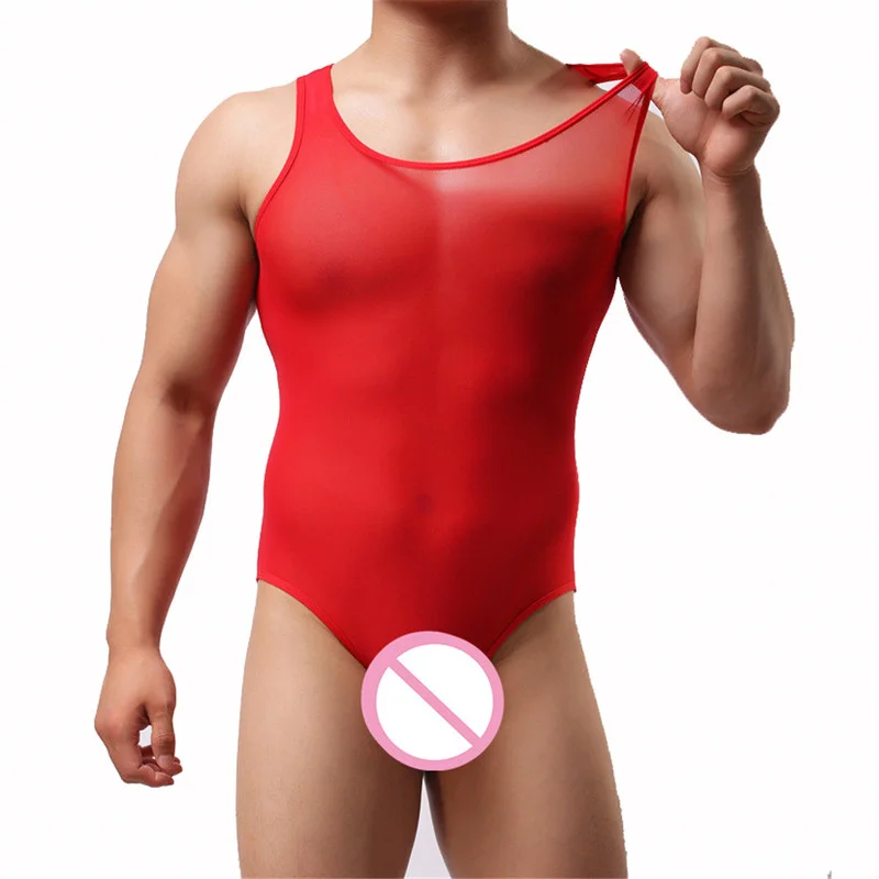 

Mens Sexy Mesh Bodysuit Jockstrap Bodywear Underwear Wrestling Singlet Gay Leotard Jumpsuits Suspender Sexy Teddies Undershirt