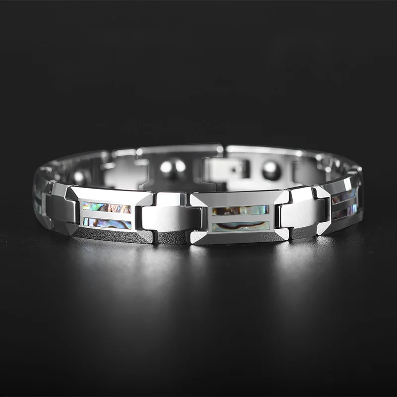 Магнитный браслет для мужчин и женщин Роскошные браслеты из вольфрамовой стали с