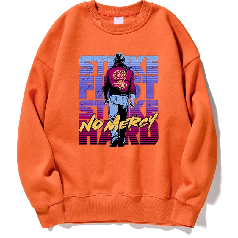 

Strike First Strike Hard No Mercy Hoodie Sweatshirt Harajuku Pullover Crewneck Chemise Homme Camisas Hombre Camisa Masculina
