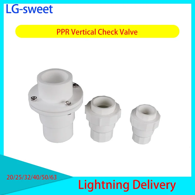 

PPR Vertical Check Valve 4 Minutes 6 Minutes 1 Inch PPR Check Valve 20/25/32/40/50/63 PPR Check Valve