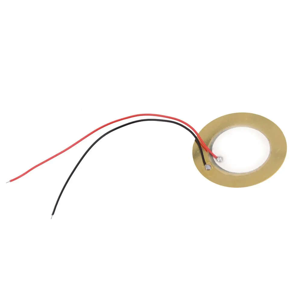 35mm 10PCS Piezo Ceramic Element Sounder Sensor Trigger Drum Disc With Cable Length 11cm Piezoelectric Buzzer Copper | Автомобили и