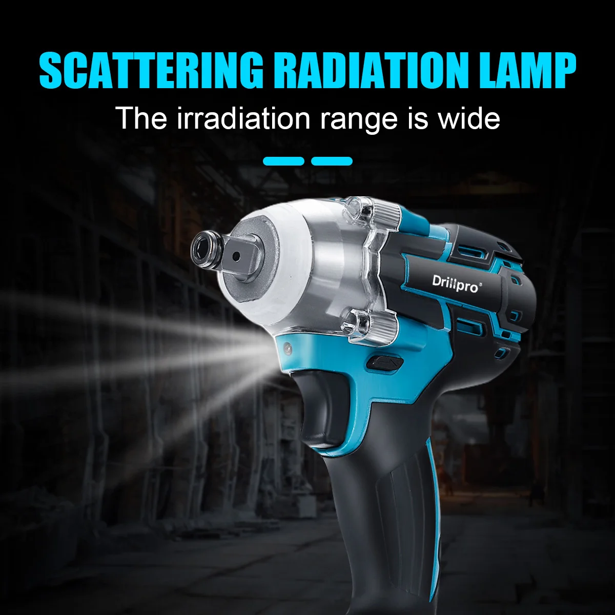 Drillpro 3 в 1 бесщеточный Электрический ударный гайковерт 1/2 дюйма Электроинструмент