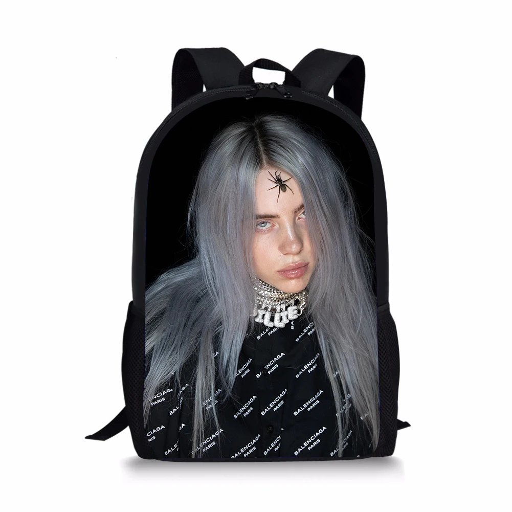As picture THIKIN Spider-Girl Billie Eilish, школьные сумки с принтом, детские сумки, популярные повседневные сумки для девочек, детские сумки на плечо, на заказ - Цвет: As picture
