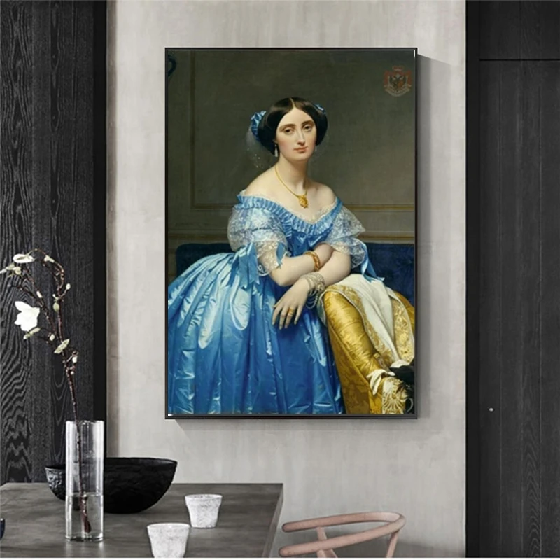 Картины маслом красивой девушки принты на холсте копия Джинса Огюст Доминик