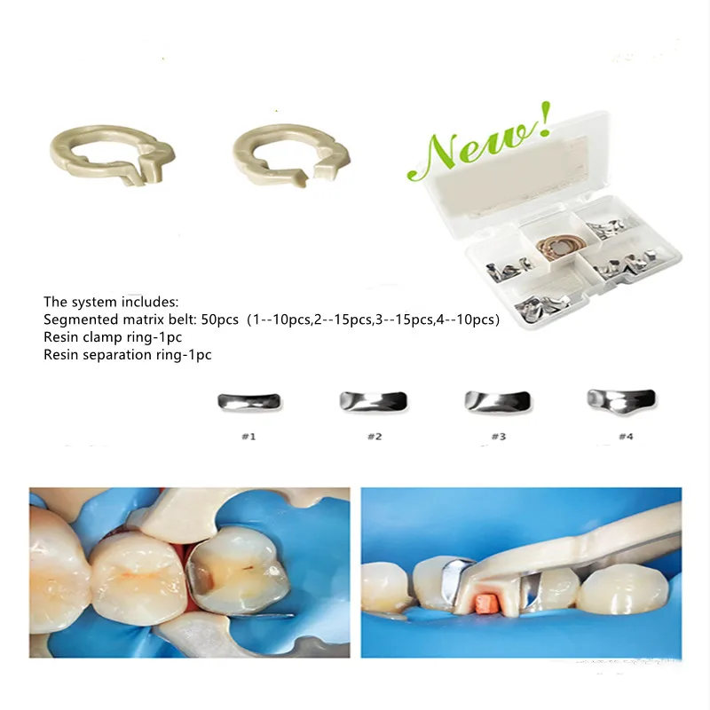 Полный комплект стоматологическая матрица секционные Контурные матрицы + 120 шт.