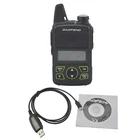 Портативная рация baofeng bf-t1 UHF, 400-470 МГц, 20 каналов, 1 Вт, карманное мини-радио baofeng t1 Ham FM-радио с наушником, кабель программирования