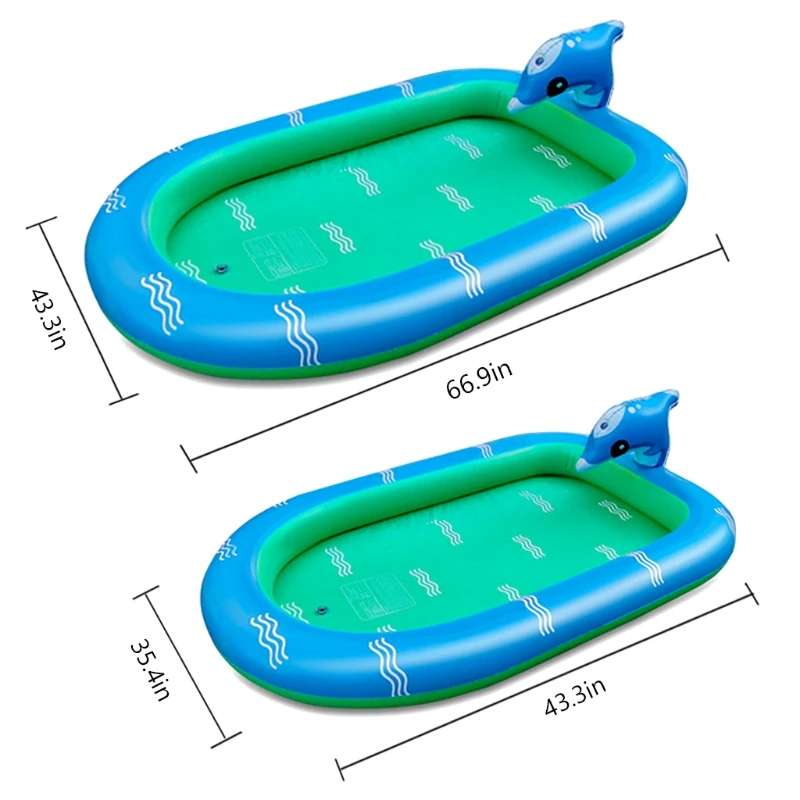 

Интерактивная игрушка в виде дельфина для бассейна, раздвижной спринклер для детского сада, коврик для распыления воды