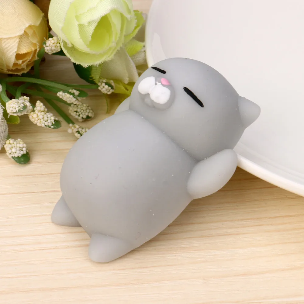 

Cute Mochi Cat Squeeze Healing Fun Kids Kawaii Toy Stress Reliever Decor Toys To Carry With You Decorations Stress Reliever