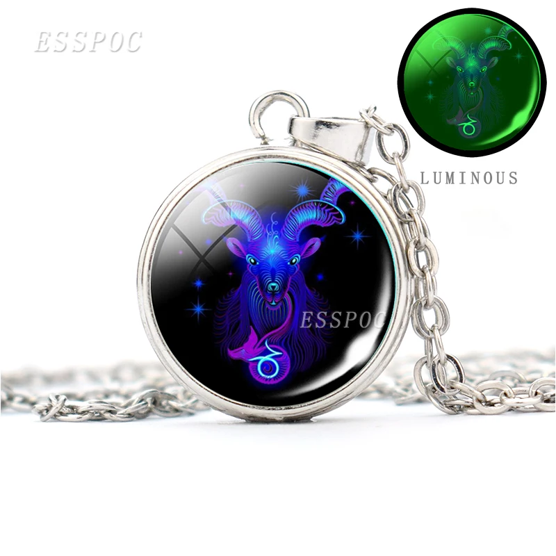 12 созвездий светящееся ожерелье Подарки для женщин модные ювелирные изделия