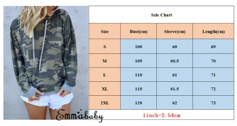 Модная женская камуфляжная Толстовка с длинным рукавом пуловер Осенние