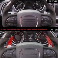 car steering wheel gear shifters cover for dodge challenger 2015 2020 for jeep grand cherokee 2014 2020 dodge accessory