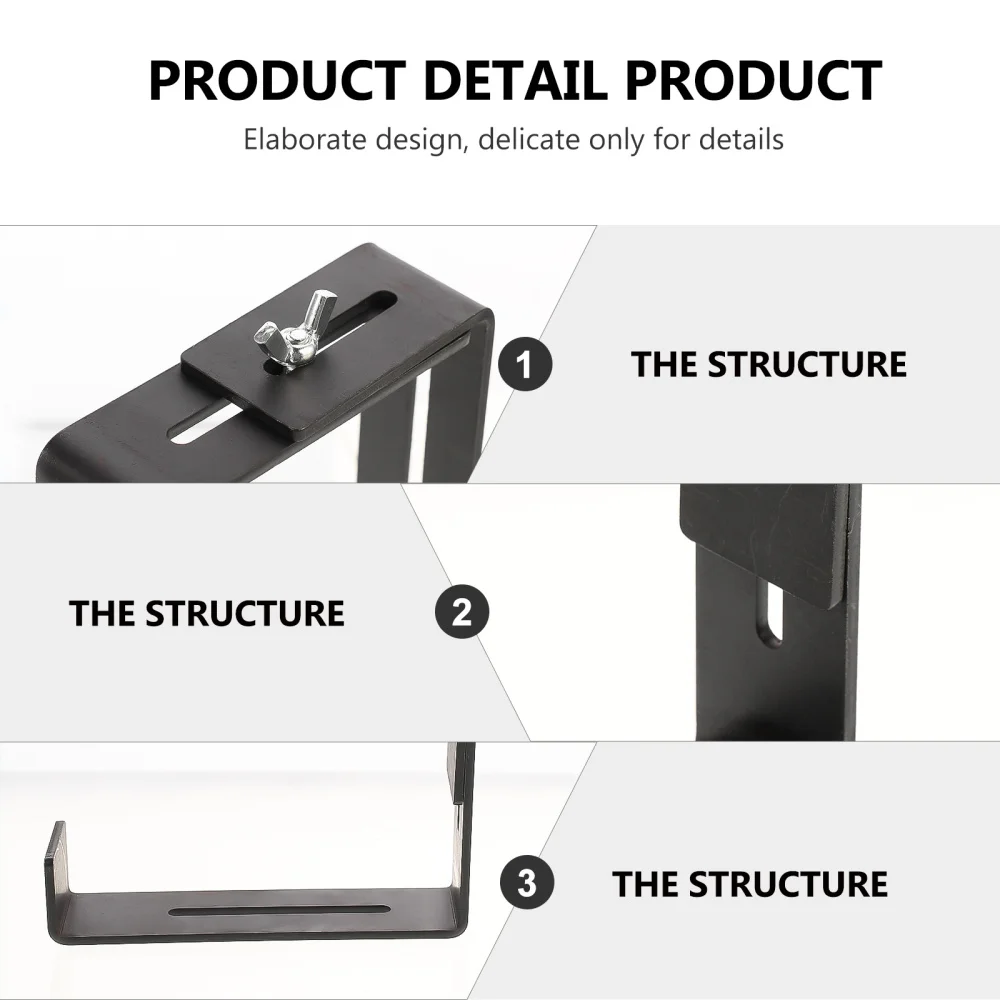 

1 Set Balcony Garden Railing Flower Pot Bracket Flower Pot Shelf Planter Holder