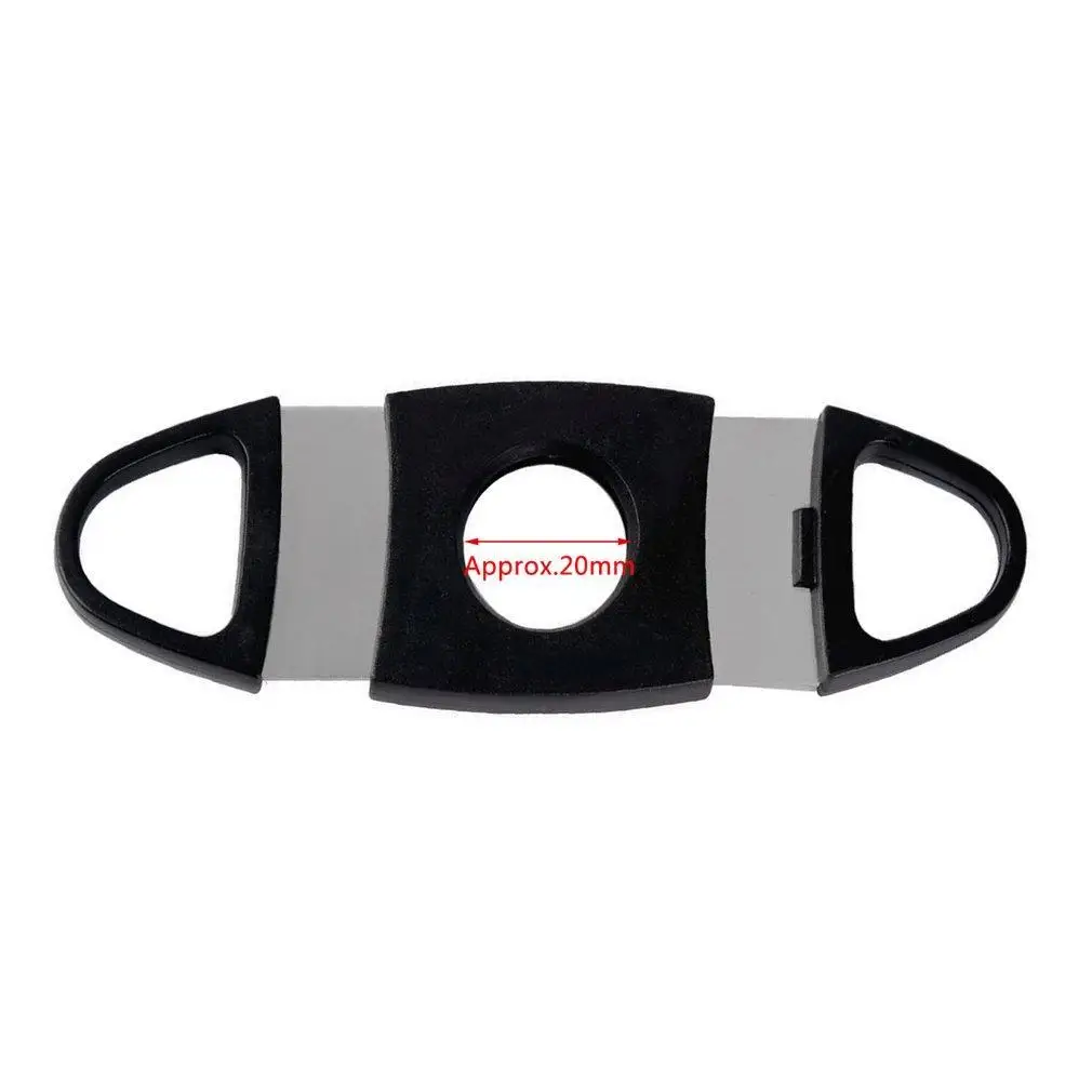 Нержавеющая сталь сигары резак двойные лезвия нож ножницы табака подарок