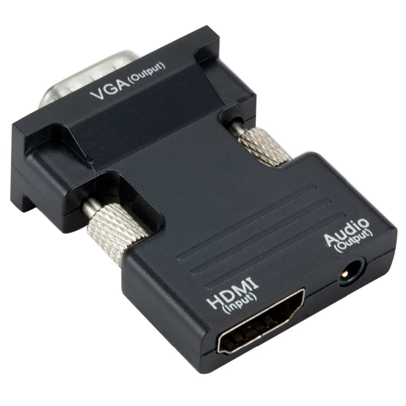 HDMI Женский в VGA конвертер с аудио адаптером поддерживает выход сигнала 1080P|Кабели