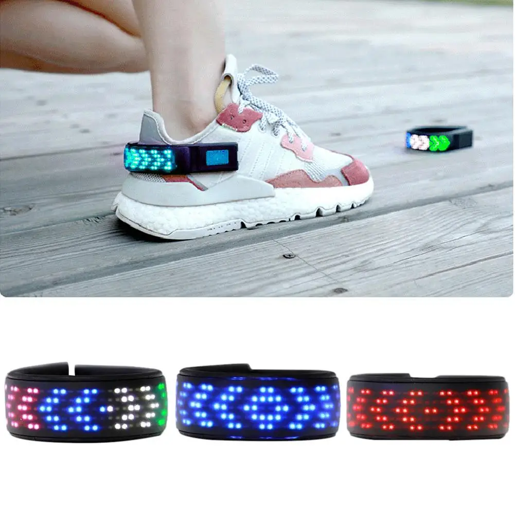 Светодиодные зажимы для обуви с USB-зарядкой ночник бега изменение цвета цветной