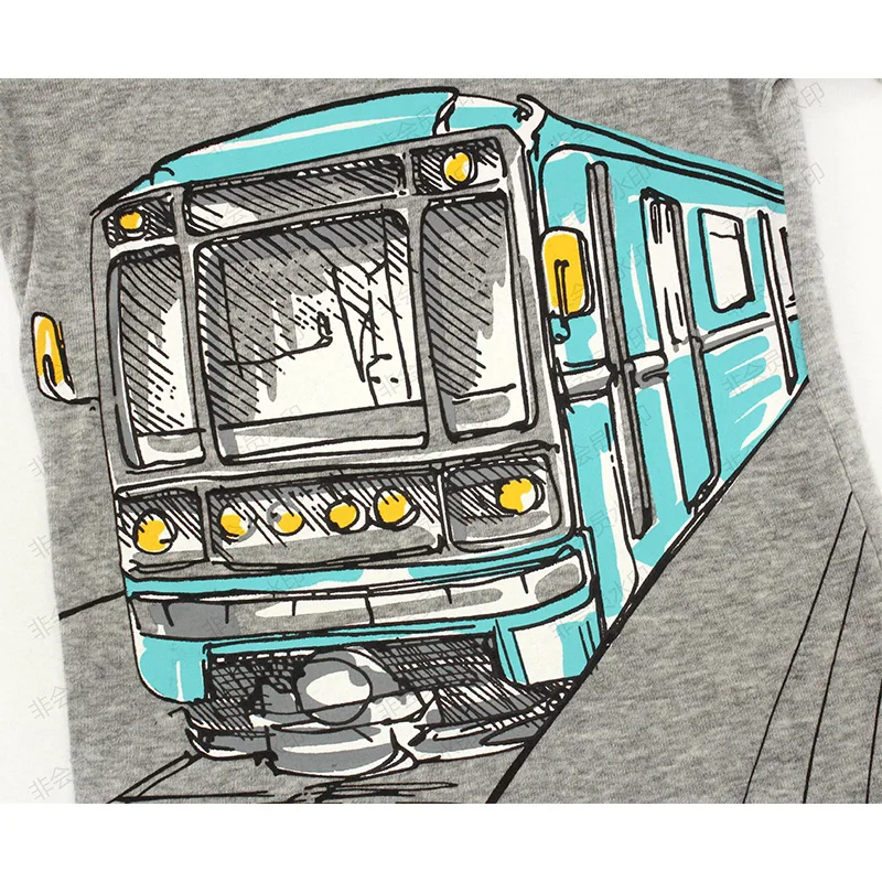 Новые детские пижамные комплекты с рисунком поезда из мультфильма детская