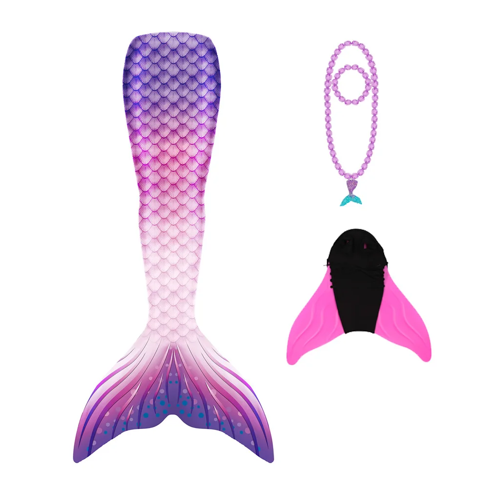 

Girls Mermaid Tail Swimsuit Costume Fishtail Princess Skirt with Monofin Fin Kids Fishtail Children Swimwear Suit Summer Clothes