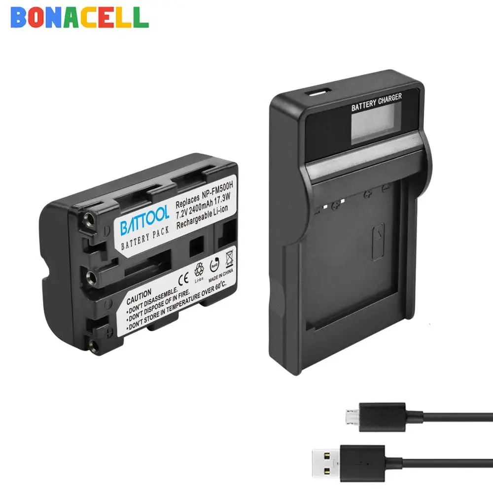 Аккумулятор BAttool с ЖК-дисплеем и USB-зарядным устройством для Sony Alpha