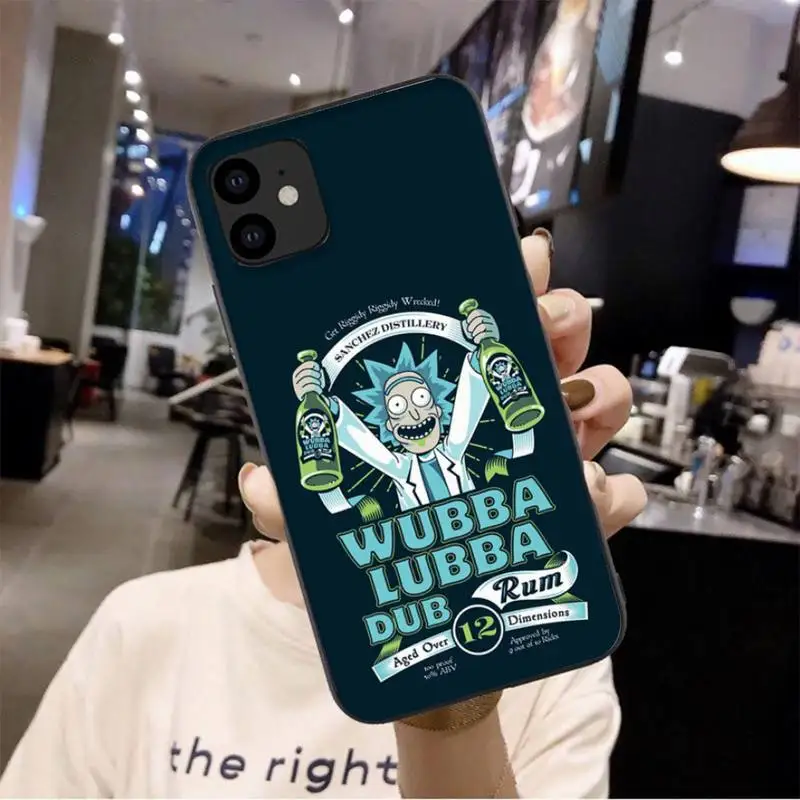 

Rioks And Morties Phone Case For Iphone 6 6s 7 8 Plus XR X XS XSmax 11 12 Pro Mini Max