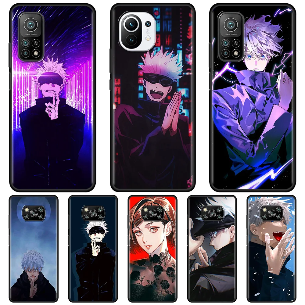 

Phone Case For Xiaomi Mi 10T Pro 11 Lite 5G Note 10 11X 9T CC9 CC9E 8Lite 11 UItra 9 SE Back Cover Capa Anime Jujutsu Kaisen