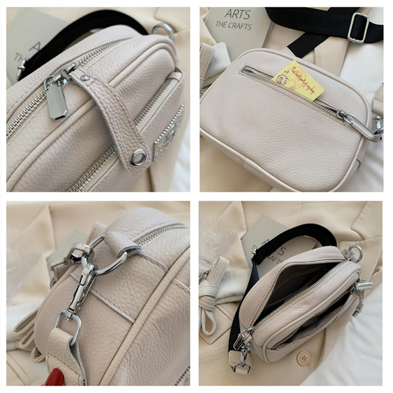 

High Quality Women Handbag Luxury Messenger Bag Soft Genuine Leather Shoulder Bag Fashion Ladies Crossbody Bags Female Bolsas