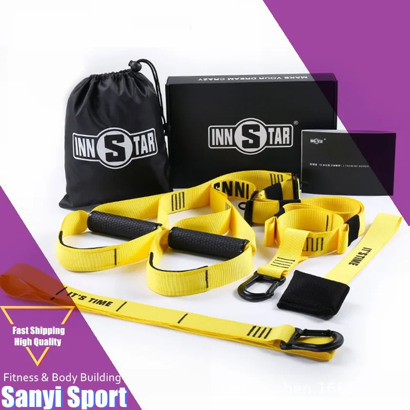 

Resistance Bands Fitness Hanging Belt Training Gym Workout Suspension Exercise Pull rope Stretching Elastic Straps Men Women