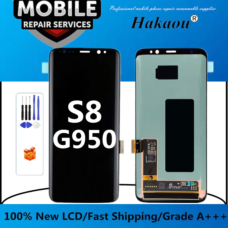 Fftrends 1 шт. OEM AAA Качество для Samsung Galaxy S8 ЖК-дигитайзер дисплей сенсорный экран