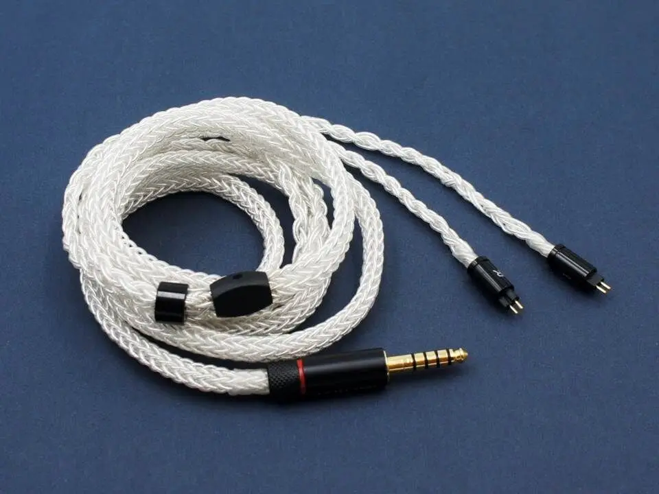 2Pin 4.4mm ISN Audio S16 16 Shares Серебристые HiFi наушники для меломанов кабель - Цвет: 2Pin 4.4mm