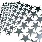 357 см Черные Звездные настенные наклейки высеченная матовая виниловая этикетка для детской комнаты украшение дома маленькие звезды настенные наклейки DIY