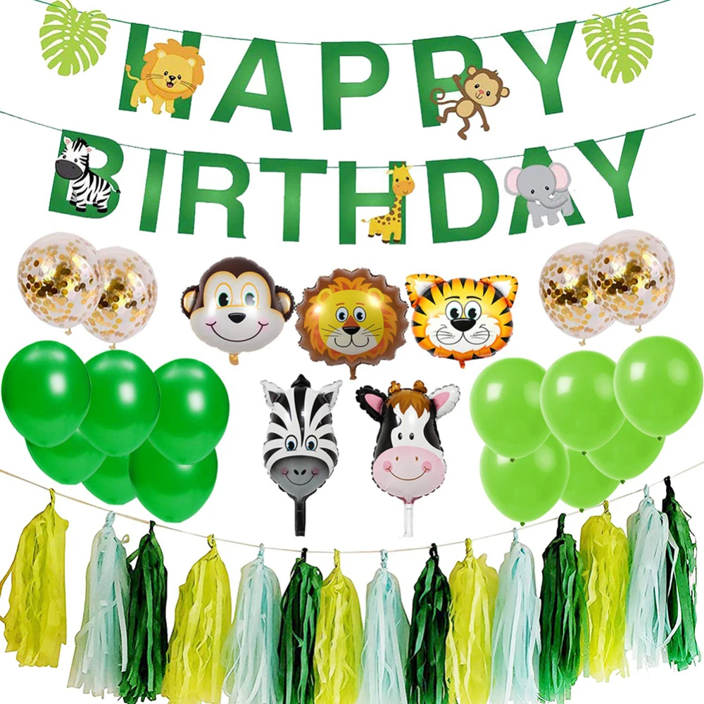 Шары из фольги животных динозавры животные тематические элементы джунгли