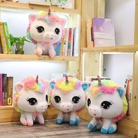 35cm soft colorful rainbow unicorn plush toys cut stuffed animal dolls gift for children girlfriends
