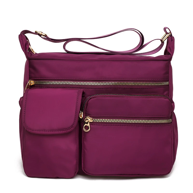 

Women's Shoulder Bag High Quality Female Crossbody Bag Travel Handbag Nylon Multi-pocket Zipper Bag Ladies Messenger Bag Fashion