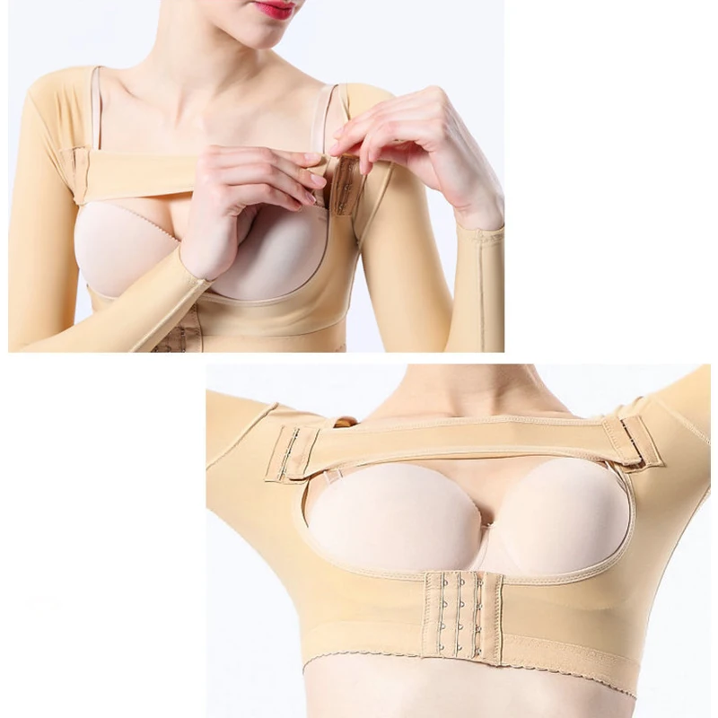 Медицинское Корректирующее белье YISHENG для груди с длинным рукавом Женский корсет