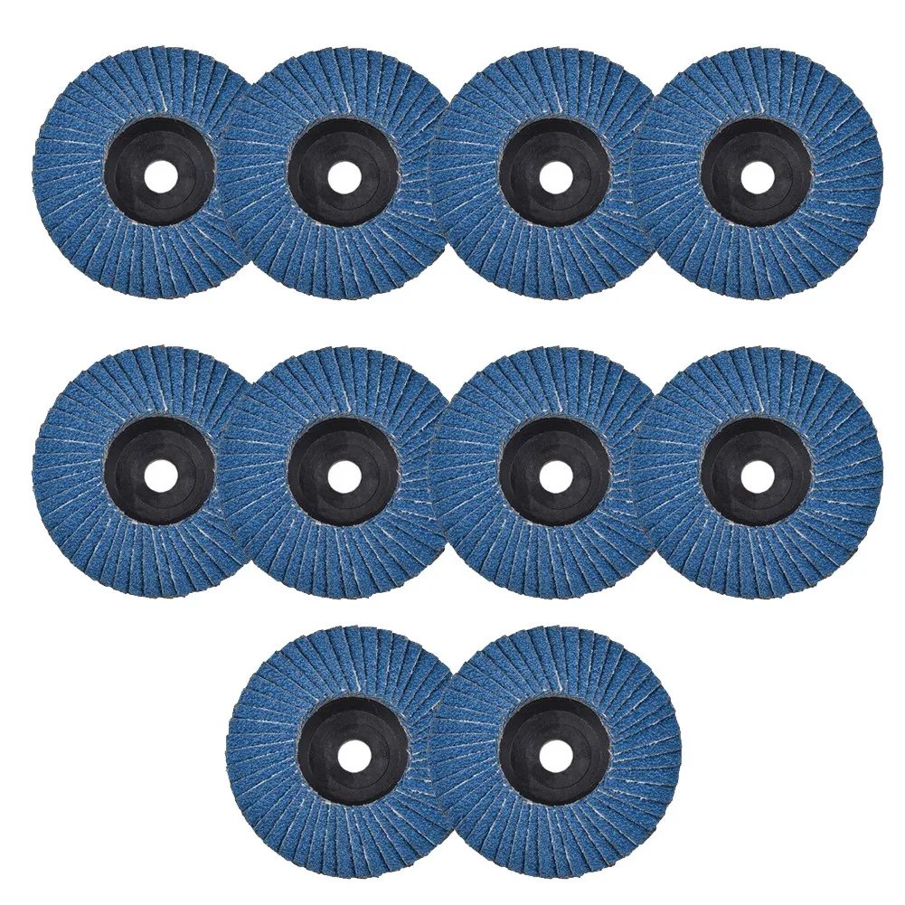 10pcs 3" Grinding Wheel Flap Discs Angle Grinder Sanding Disc Wood Abrasive Tool Carbon Steel Alloy Stainless - купить по
