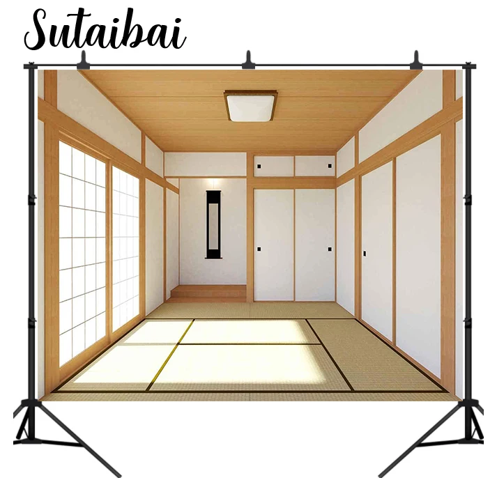 Japanese Room Interior Backdrop Japan Traditional Residence Photography Background Great for Birthday Studio Booth Party