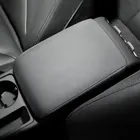 Чехол для подлокотника из мягкой микрофибры для Audi A4 2009-2016, автомобильный Стайлинг, центральное управление, подлокотник, наклейка, отделка