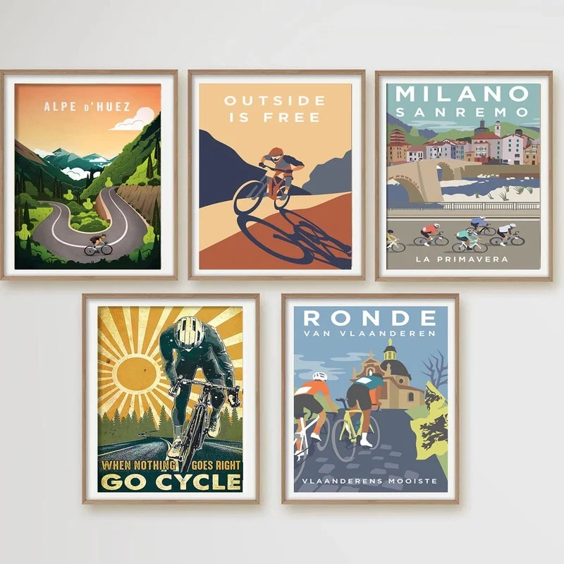 Постер для торжественных событий на велосипеде спорта открытом воздухе езды