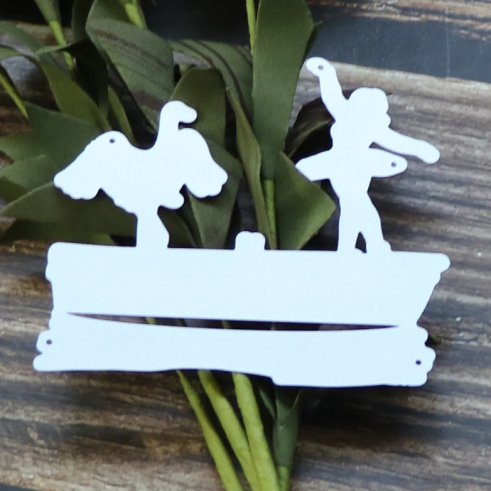 

Girl Dancing Swan Metal Cutting Dies Stencils For DIY Scrapbook Paper Card Decorative Craft Embossing Die Cuts New 2022