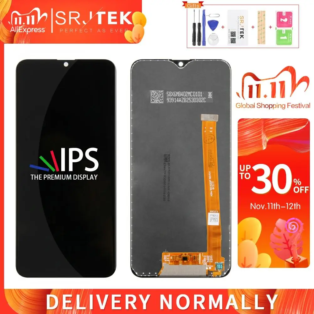 AMOLED экран для Samsung Galaxy A20E LCD сенсорный дигитайзер сенсор стекло в сборе A20e дисплей