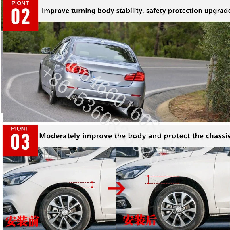 Puou для KIA RIO 2 шт. высококачественный передний или задний амортизатор автомобиля