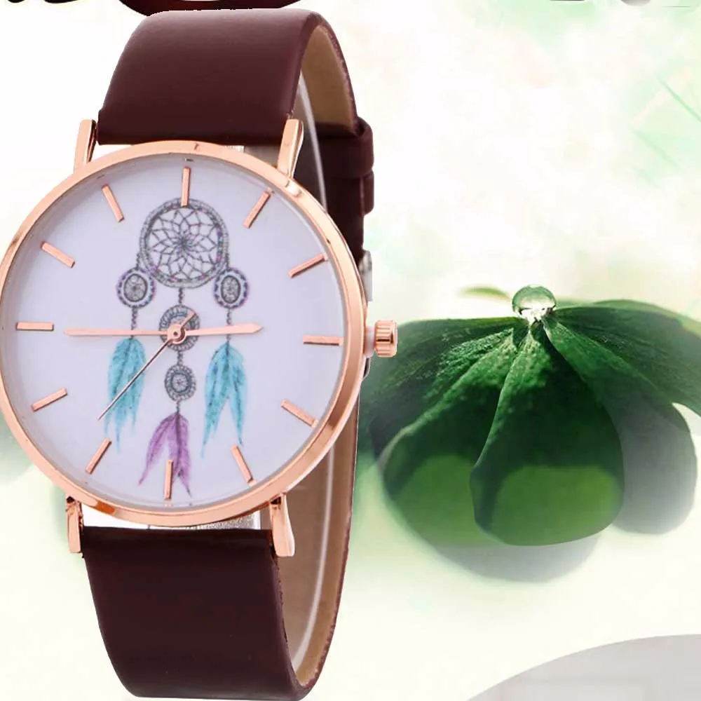 Женские Романтические наручные часы с узором колокольчиков дизайнерские