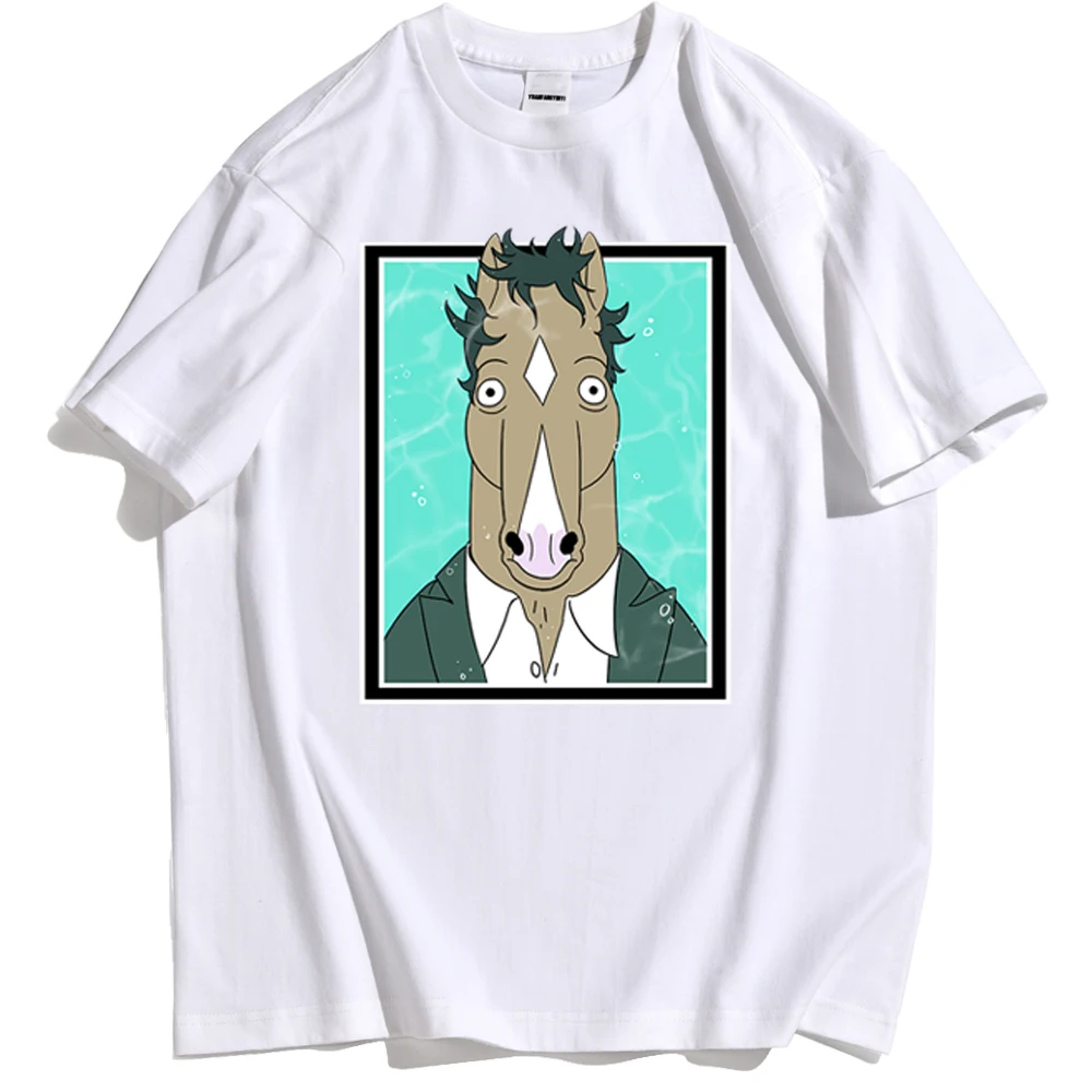 

2021 Summer Men's T-shirt Rider Funny Print Pattern Personality Super Street Fashion Hip Hop Harajuku Style Wild Trend