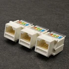 Гнездовой разъем RJ45 Cat6 UTP, сетевой модуль для настенной пластины, бесплатный инструмент, сетевой Ethernet Lan кабель Cat6, соединитель RJ45