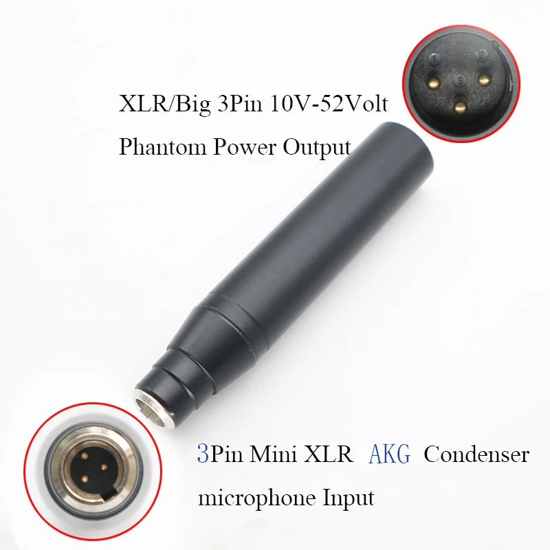 Переходник для микрофона 3 контактный мини кабель XLR в штекер конденсаторного