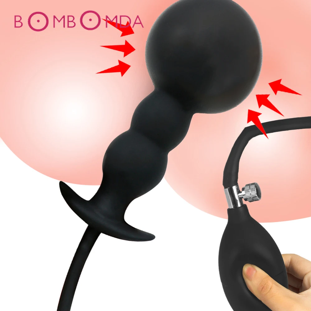 Надувная Анальная пробка с расширенными пробками массажный анальный