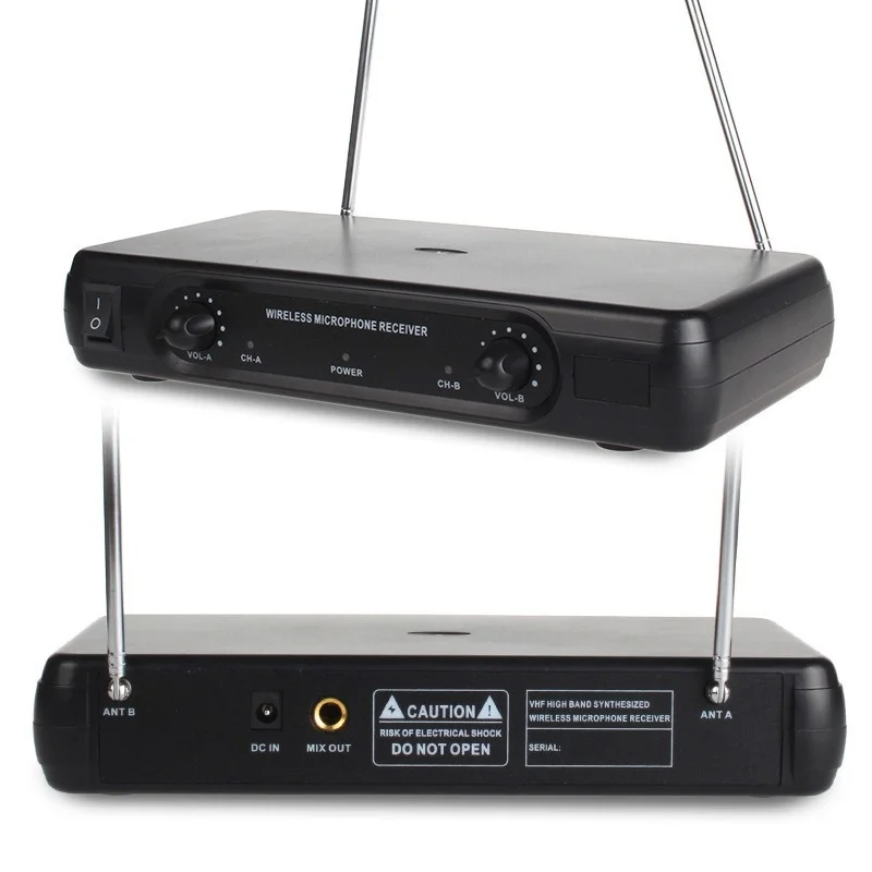 Беспроводной студийный двухканальный микрофон для караоке беспроводной KTV DJ V2