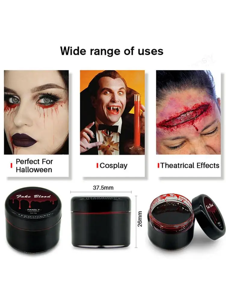 Хэллоуин Зомби макияж нетоксичные поддельные плазмы Косплей цветные краски
