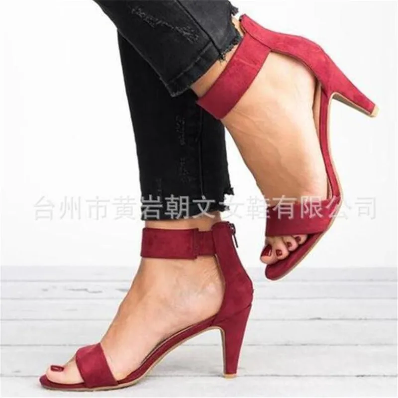 

Large size women's sandals summer new sandals stiletto buckle with open toe sandals women platform sandals zapatos de mujer